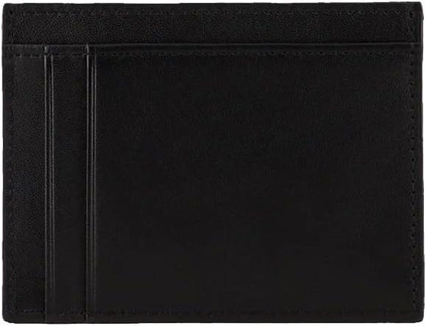 Armani Exchange Bărbați din piele netedă cu logo Accesoriu de călătorie-înveliș titular de card, negru Portofel Barbati Naty Shop Negru S