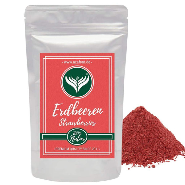 Azafran pulbere de căpșuni, căpșuni liofilizate (măcinate), pulbere de căpșuni 250g Produse deshidratate Naty Shop Titlu implicit