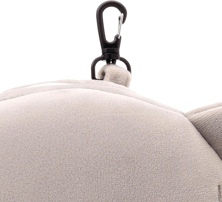 Pernă de călătorie, Rotundă, Din pluș, Elefant, Și mască pentru ochi, Unisex, O singură mărime, Unisex, Waist Unique