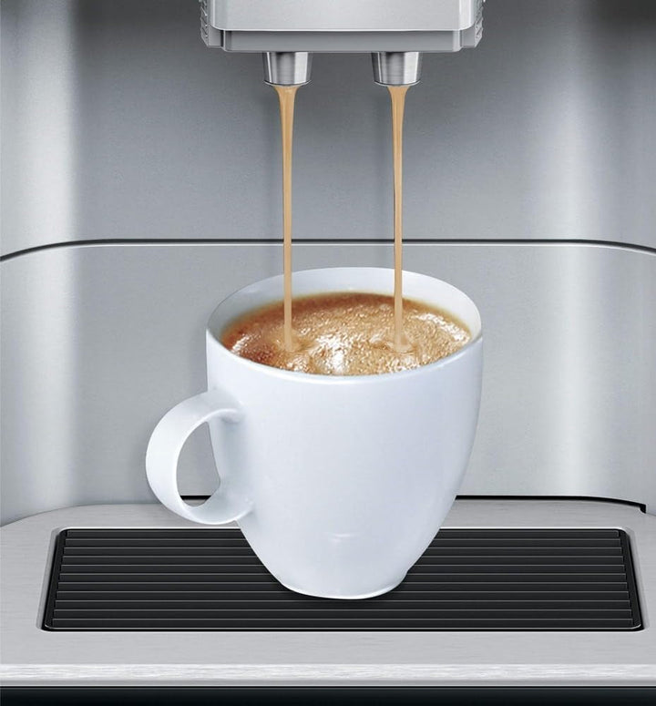 Aparat de cafea complet automat SIEMENS EQ6 plus S300 TE653501EN, Pentru multe specialități de cafea, spumă de lapte, râșniță ceramică, funcție de cupă dublă, anticalcar, curățare automată cu abur, 1500 W, Argint