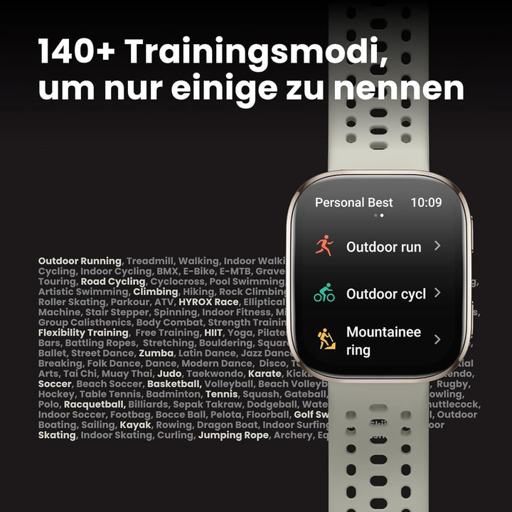 Amazfit Bip 6 Smart Watch 46mm, baterie 14 zile, 1.97" AMOLED, GPS & hărți gratuite, AI, funcție de apelare text Bluetooth, sănătate, fitness tracker somn, 140+ moduri de antrenament, 5 ATM, roșu