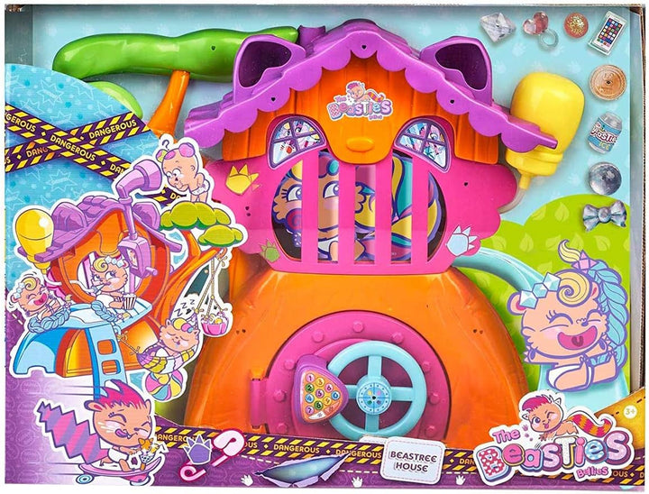 The Bellies from Bellyville - Casa Beastree, Casa Beasties Prietenii Bellies, Accesoriu pentru păpuși, Cadouri (Famosa 700015795)