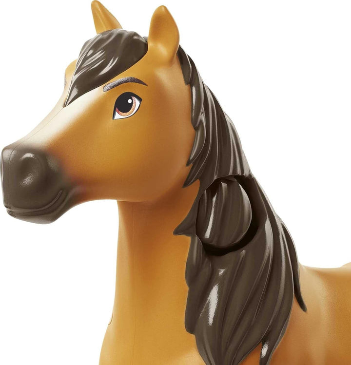 Dreamworks Spirit GXF95 - Set de aventură de călărie cu păpușă Lucky (17,78 cm) și cal Spirit (20,32 cm), jucării pentru vârsta de 3+