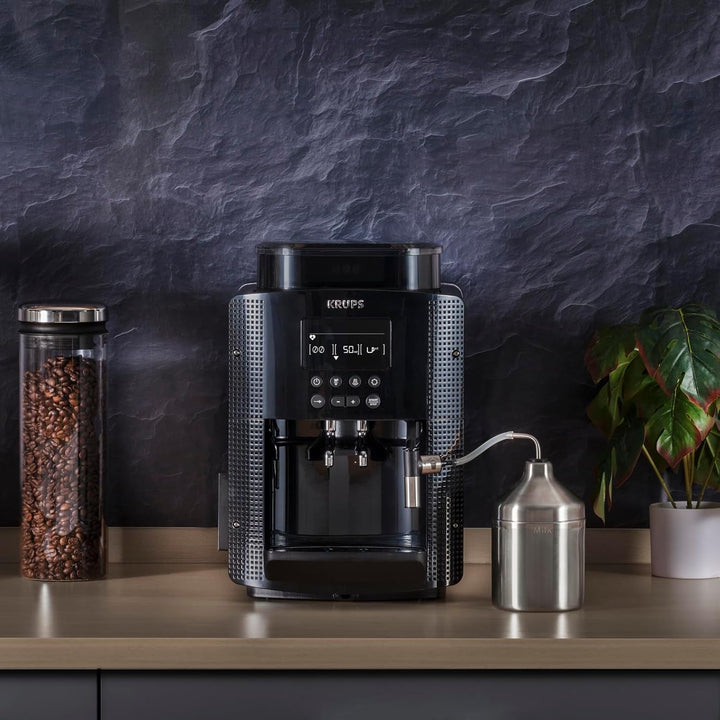 Espressor Krups Roma EA81M8 1,7 L, 3 setări de temperatură, 3 texturi de măcinare, negru
