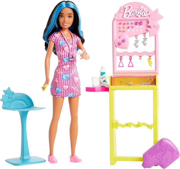 Barbie GTW39 - Păpușă asistentă medicală (Aprox. 30 cm) cu bluză cu imprimeu și pantaloni roz, pantofi albi și stetoscop, cadou minunat pentru copii de la 3 ani în sus