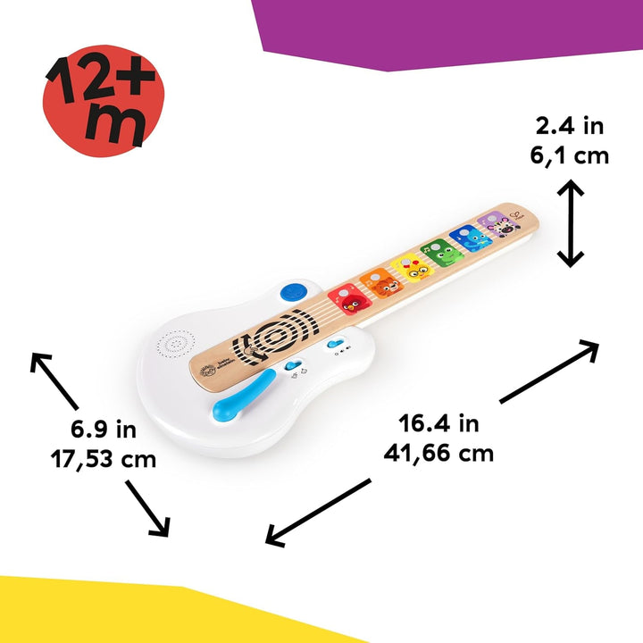 Baby Einstein, Hape, Strum Along Songs Magic Touch jucărie din lemn, jucărie muzicală din lemn chitară, instrumente muzicale electronice, jucărie senzorială și de activitate pentru copii, de la 6 luni Jucarii Bebe Naty Shop