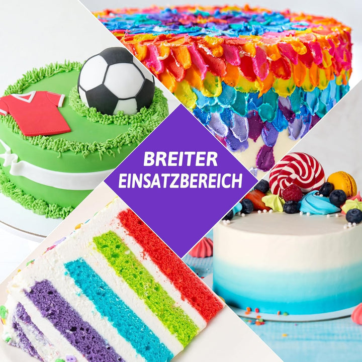 Lebensmittelfarbe Flüssig - Fidton 14 Lebensmittelfarben Vegan Food Coloring, Essbare Tortendeko Kit Für Lebensmittel Farben, Flüssige Lebensmittelfarbe Für Eier Färben, Fondant, Makronen - 10 Ml