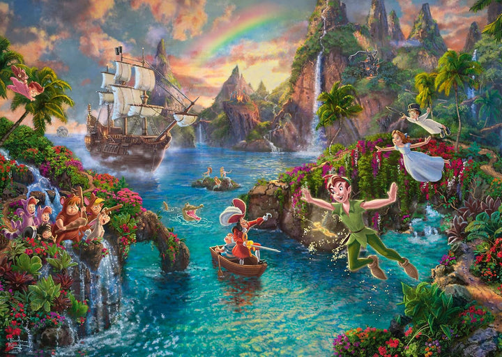 Schmidt Spiele 59635 Thomas Kinkade, Disney, Peter Pan, puzzle jigsaw 1000 piese
