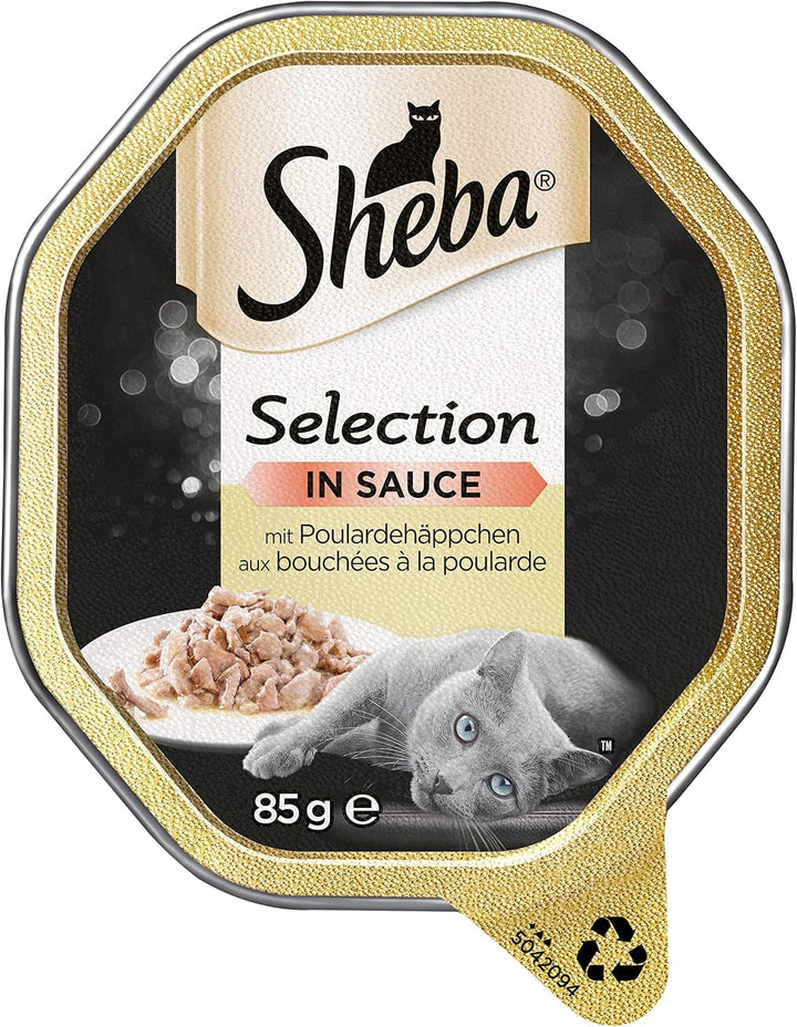 SHEBA Bowl Hrană umedă pentru pisici Selecție în sos Mușcături cu pui 2 X 11 X 85G