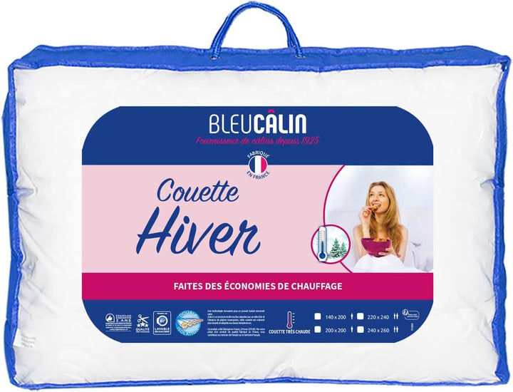 Bleu Calin Plapumă de iarnă pentru 1 persoană, foarte caldă, foarte pufoasă - Microfibre - 140X200Cm