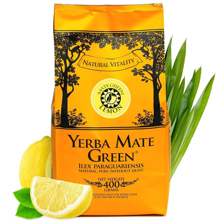 , Ceai Mate „Absint” 400 G Cu mentă, fructe de fenicul, iarbă de pelin | Ceai Mate brazilian de cea mai înaltă calitate, 1 bucată (pachet de 1)