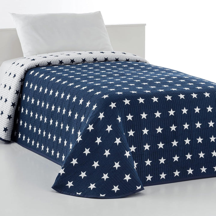 VIALMAN cuvertură de pat Sofia 10 pat king size | cuvertură stea | cuvertură dimensiune 250 X 270 cm | cuvertură pat & canapea arunca albastru marin Paturi si Cuverturi Besuche den VIALMAN-Store Albastru marin Cama 135 : 230 Cm X 270 Cm