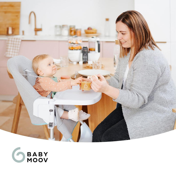 Babymoov ISY BOWLS recipiente pentru alimente pentru copii din sticlă robustă, rezistentă la temperatură - pentru depozitarea/congelarea alimentelor pentru copii, 6x 250ml + 3x 120ml Cutii depozitare alimente Naty Shop