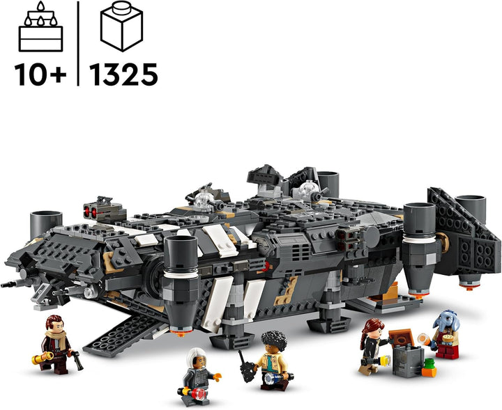 LEGO Star Wars: Skeleton Crew Onyx Cinder, navă stelară de jucărie de construit și colecționat pentru băieți și fete cu 5 personaje, idee de cadou pentru fanii de la 10 ani 75374