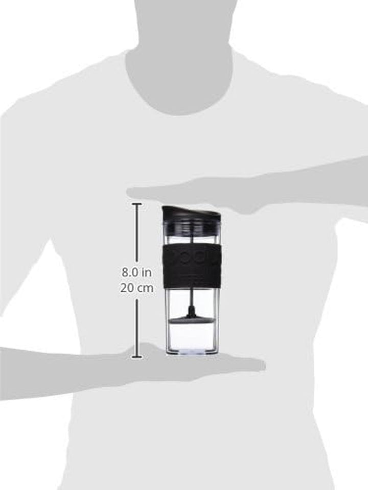 Bodum, Cafetieră cu presă de călătorie 0,45 litri, Negru