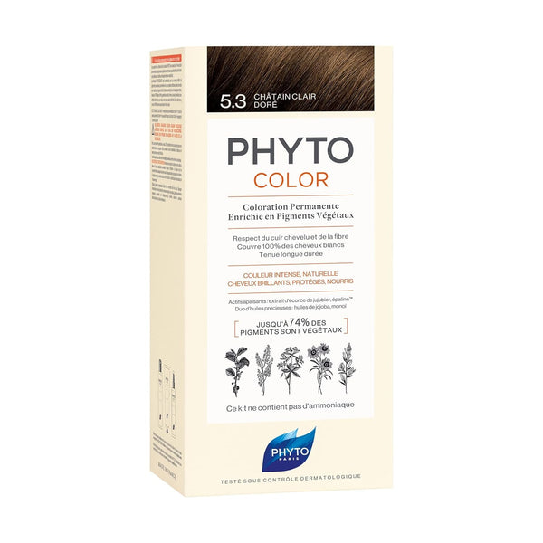 Culoare permanentă pentru păr, 5.3 Light Golden Brown Vopsea pentru par Naty Shop Maro