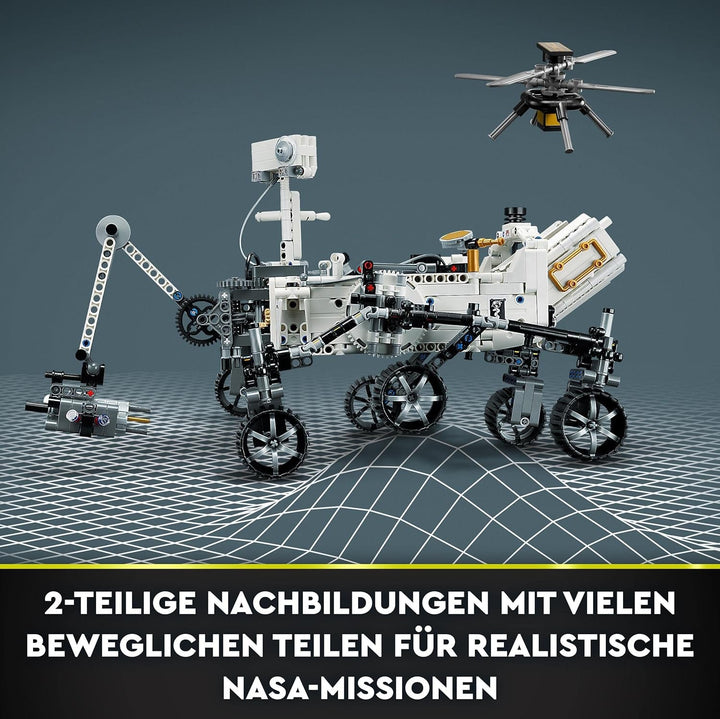 Set de jucării spațiale LEGO 42158 Technic NASA Mars Rover Perserverance cu aplicație Ar, jucărie științifică de construit pentru fete și băieți de la 10 ani în sus