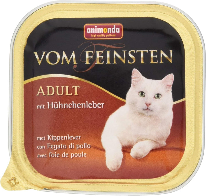 Animonda Vom Feinsten Adult Sauce Variety (32 X 100 G), hrană umedă pentru pisici adulte, hrană pentru pisici fără cereale și zahăr, bucăți fragede într-un sos delicios