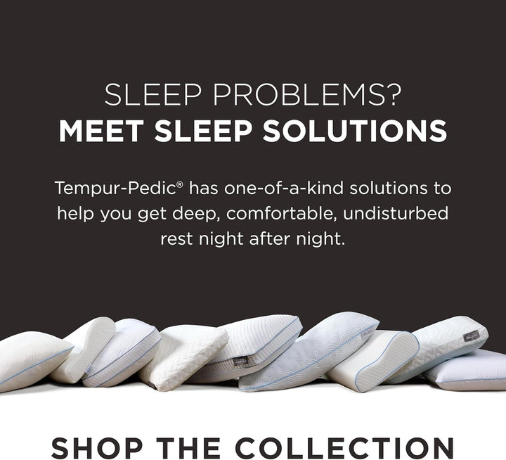 TEMPUR-PEDIC Pernă Symphony Fabricată din spumă cu memorie, Luxuriantă, Moale, Standard, Albă