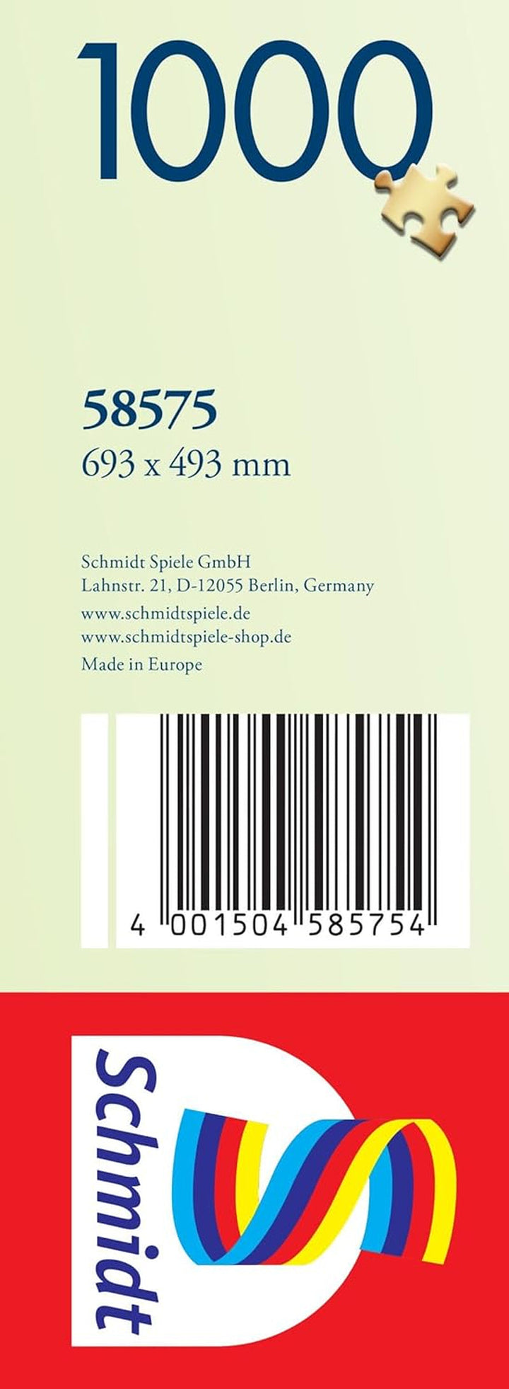Schmidt Spiele 58575 Jeff Haynie, Cu caravana în munți, puzzle jigsaw 1000 piese