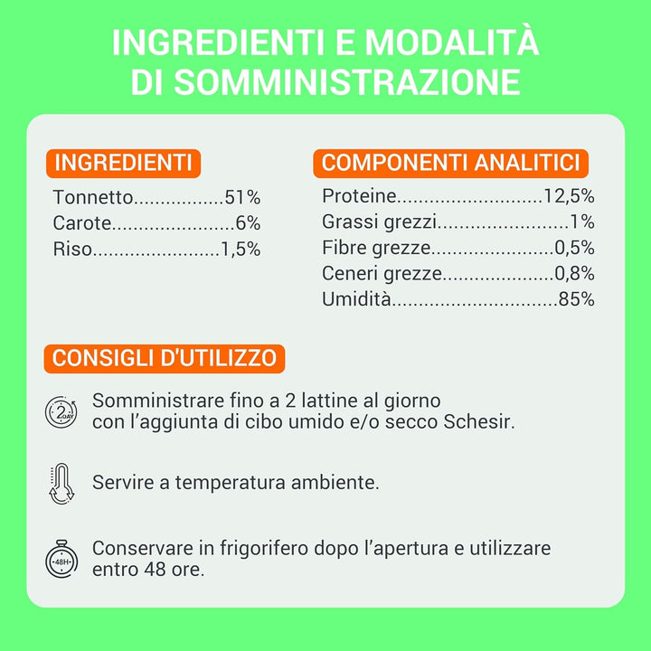 , File de ton cu morcovi în jeleu, Hrană umedă complementară pentru pisici, Rețetă originală, 100% naturală, 12 cutii la 70 G