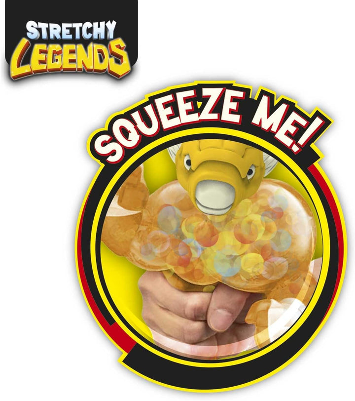 STRETCHY LEGENDS D'Molition - Figurine de acțiune elastice pentru copii, figuri de supereroi elastice pentru a colecta cu umplutură de slime