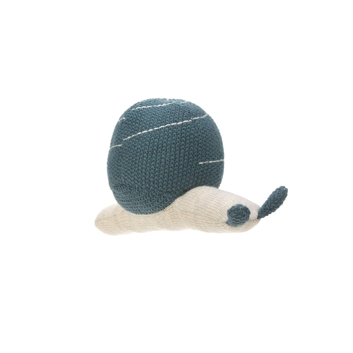 LÄSSIG jucărie pentru copii cu clopoțel Garden Explorer melc albastru Jucarii Bebe Naty Shop