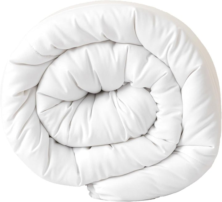 Good Nite Double Duvet, 4.5 Tog, Summer Duvet, Double Duvet, White, Quilt, Poliester, Soft And Lightweight And Machine Washable With Corner Bands (Double Bed 200 X 200 Cm)