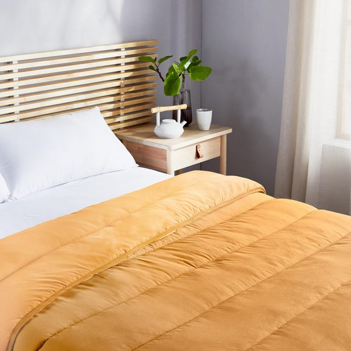 Pikolin Home - Plapumă reversibilă 300 G - umplutură nordică bicoloră - pentru pat 150 - confortabilă, caldă, respirabilă, albastru, 240 X 220 cm Plapumi si pilote Naty Shop