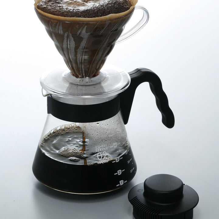 4977642019126 Carafă pentru servire cafea V60 700 ml VCS-02B, sticlă, incoloră, 17,3 x 14,1 x 13 cm