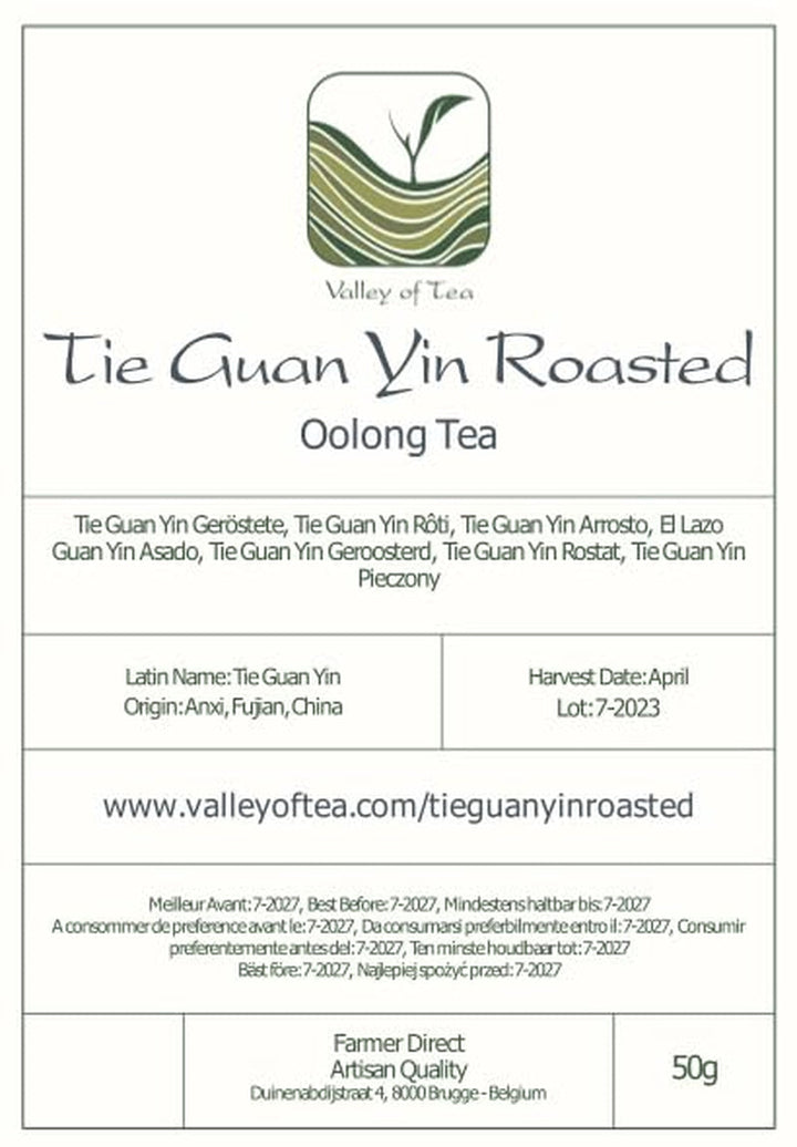 Ceai Tie Guan Yin Oolong - Ceai albastru prăjit Ti Kuan Yin China - Ceai chinezesc Wu Long Tieguanyin - Ceai albastru Ceai Olongh Ceai Olongo
