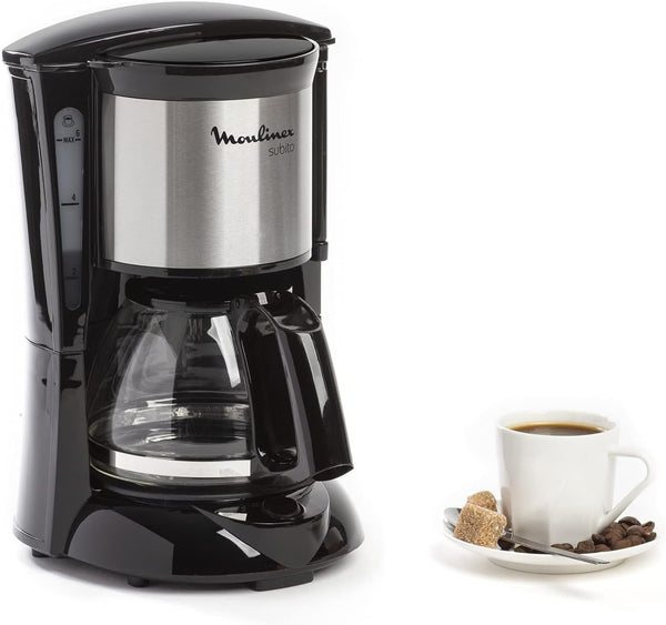 FG150825 Subito Cafetière Filtre Electrique, negru/oțel inoxidabil