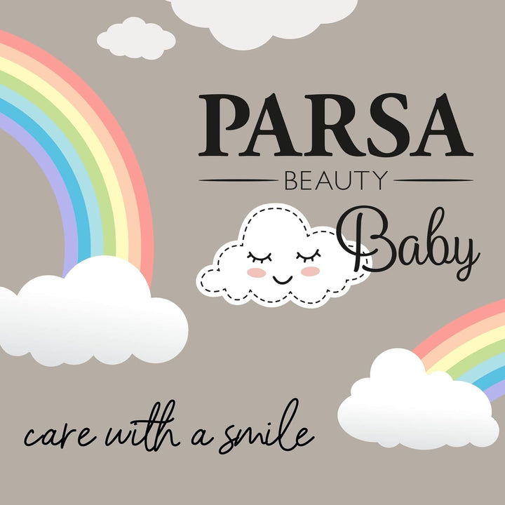 PARSA Beauty perie de păr pentru bebeluși cu păr de capră - perie de păr pentru bebeluși fabricată din lemn de fag certificat FSC® - perie pentru îngrijirea părului fin al bebelușilor - perie pentru bebeluși