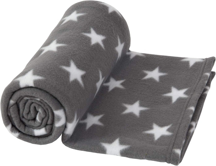 DREAMSCENE pătură confortabilă pătură pufoasă pătură fleece - living pătură cald iarna moale, canapea pătură, pătură canapea, pătură cuddly copii, living & pături cuddly 120X150Cm, canapea arunca pătură gri stele Paturi si Cuverturi Besuche den DREAMSCENE-Store