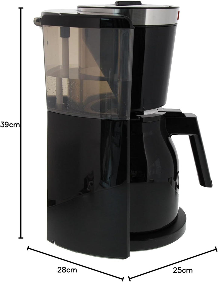 Melitta Look Therm Selection - Espressor cu filtru - Cu termos - Anti-picurare - 8 cești - Negru (1011-12)