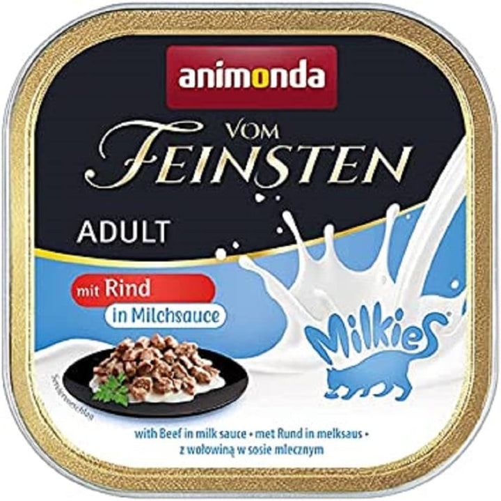 Animonda Vom Feinsten Adult Sauce Variety (32 X 100 G), hrană umedă pentru pisici adulte, hrană pentru pisici fără cereale și zahăr, bucăți fragede într-un sos delicios