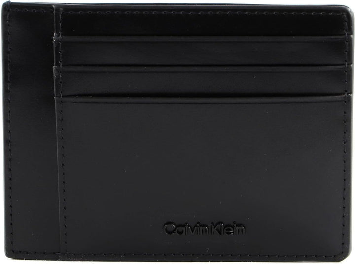 Calvin Klein CK MEDIAN ID CARDHOLDER Portofel pentru bărbați, negru (Ck Black), OS Portofel Barbati Naty Shop