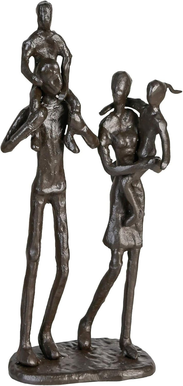 Casablanca - sculptură de design Running - din fier - arsă H 17 cm Statuete si sculpturi Naty Shop Maro Înălțime 22 cm