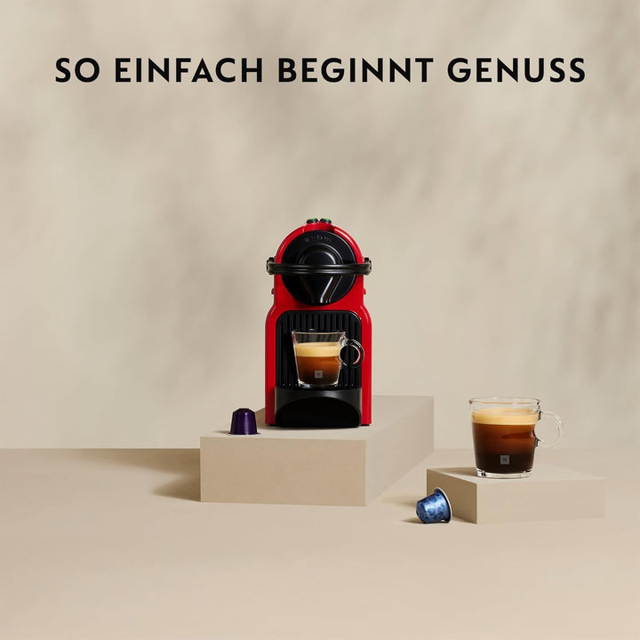 Espressor cu capsule Nespresso Krups Inissia XN1001, Timp scurt de încălzire, Dimensiuni compacte, Cantitate de cafea reglabilă, Buton de selecție directă, Ejectare automată a capsulelor, 0,7 L, 34,2 x 19,1 x 32,7 cm, Alb