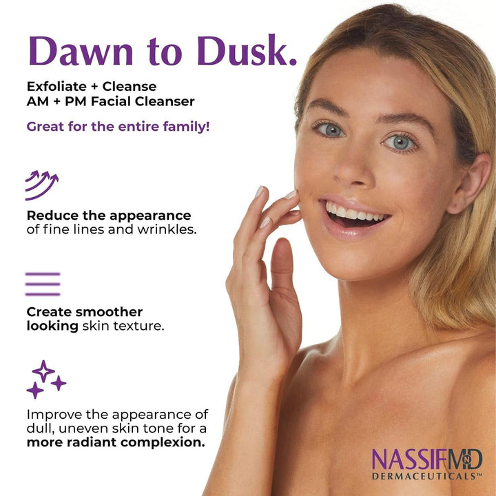 Nassifmd Dawn to Dusk Exfoliating Facial Cleanser