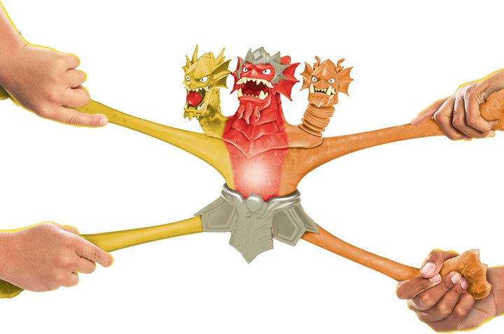 Heroes of Goo Jit Zu BANDAI CO42948 Figura de acțiune, cel mai puternic erou, regele Hydra are cu forțele sale de lavă furie în 25 cm, multicolor
