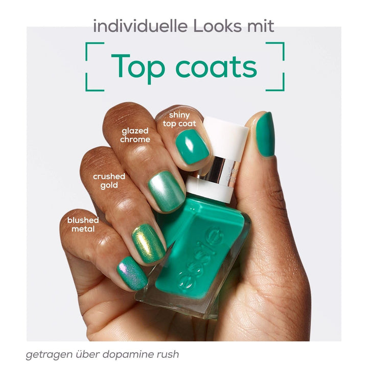 Essie Langanhaltender Nagellack Top Coat Mit Glänzendem Finish, Maniküre Ohne Uv-Licht, Gel by Essie, Farbe: Nr. 00 Top Coat, Transparent, 1 X 13,5 Ml
