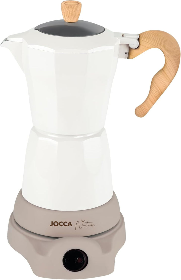 Espressor electric Jocca cu bază rotativă la 360°, 6 căni, negru