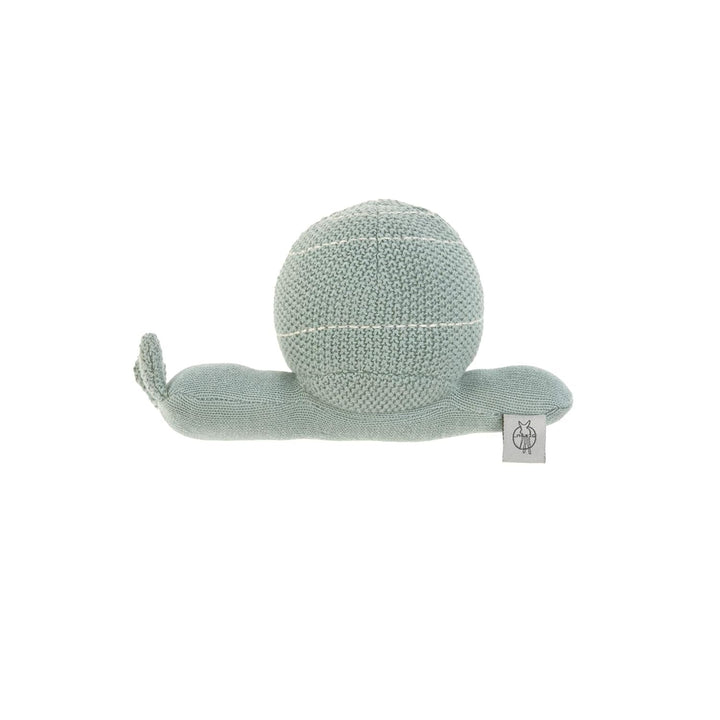 LÄSSIG jucărie pentru copii cu clopoțel Garden Explorer melc albastru Jucarii Bebe Naty Shop Verde
