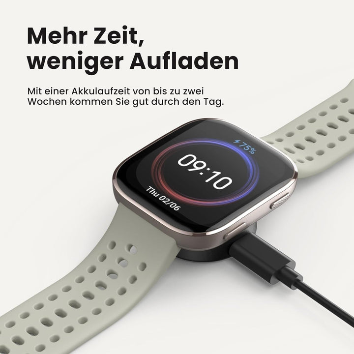 Amazfit Bip 6 Smart Watch 46mm, baterie 14 zile, 1.97" AMOLED, GPS & hărți gratuite, AI, funcție de apelare text Bluetooth, sănătate, fitness tracker somn, 140+ moduri de antrenament, 5 ATM, roșu