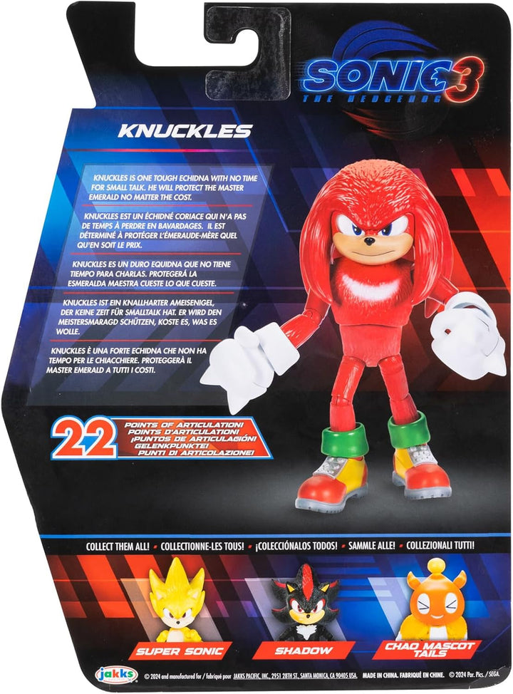 Sonic 3 Movie figurine, 13cm, Knuckles