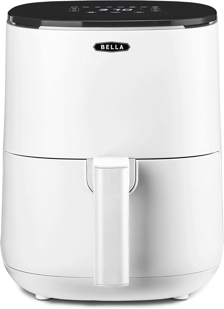 BELLA Heißluftfritteuse 1.9L, 5-In-1 Kompakter Multikocher, Antihaftbeschichtung, Spülmaschinenfester Korb, Mattschwarz