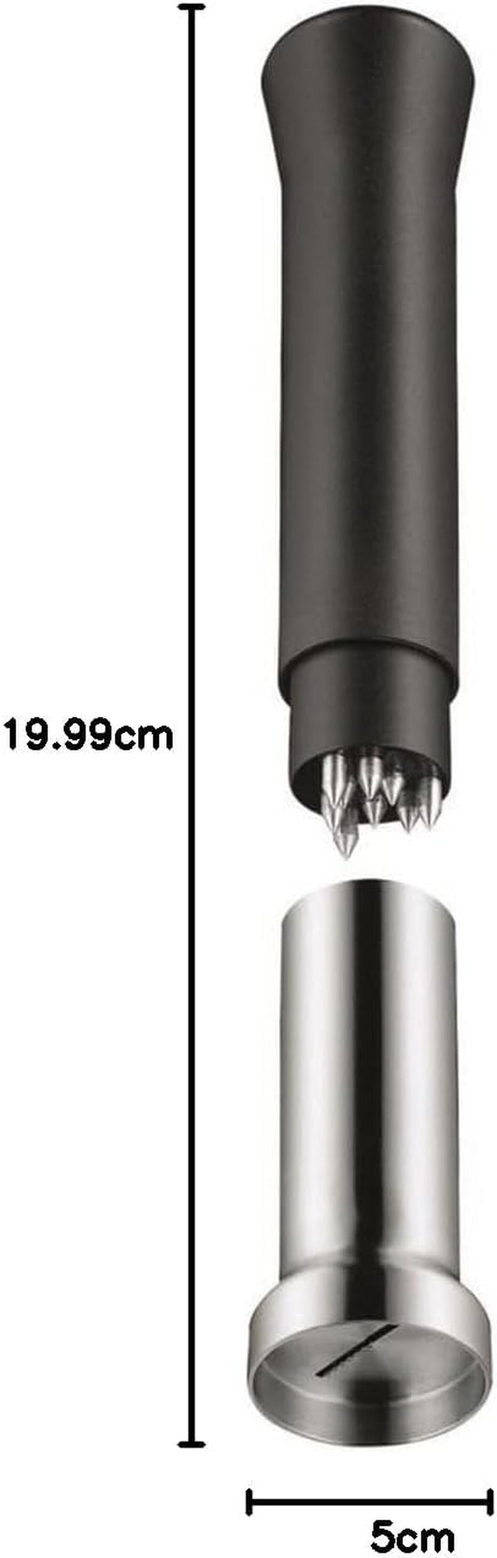 WMF Top Tools Muskatmühle 16,5 Cm, Muskatnuss Mühle Mit Aufbewahrungsfach, Cromargan Edelstahl, Kunststoff