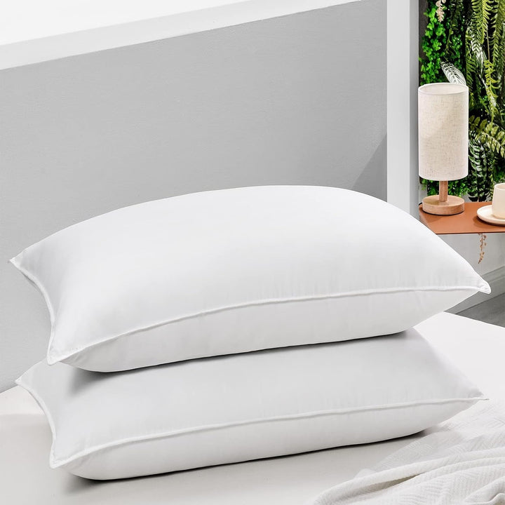 HARBOREST Pernă de pat pentru dormit, 2 bucăți, Pluș de lux, Pernă alternativă, Bună pentru cei care dorm lateral și pe spate, Colecția hotelului, Pernă, Standard/Queensize, 50.8 X 66 Cm