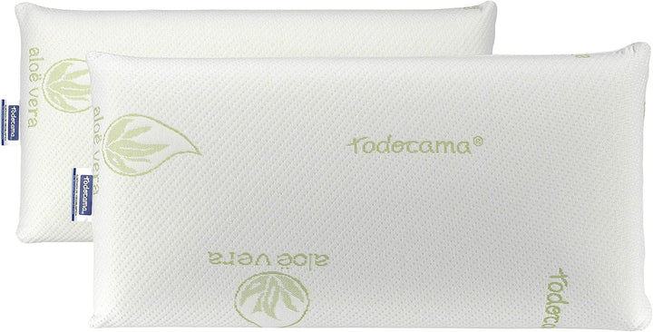 Todocama Todolit viscoelastic aloe vera plus pernă, verde, 2 bucăți, 75 cm